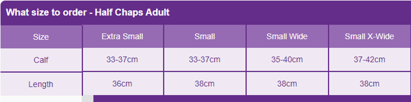 Just Chaps All Purpose Noprene Half Chaps Black-2